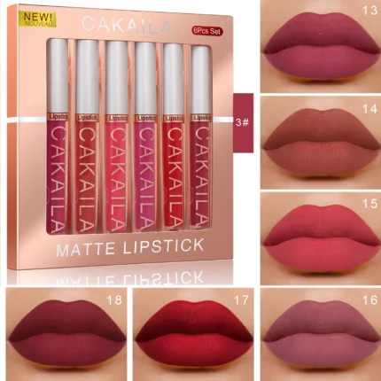 Liquid Matte Lip Gloss Kit Hydrating Lipstick Gift Set 24 Hour Water Resistant Korean Lip Tint Makeup For Women Cosmetic Lip Ink - Image 7