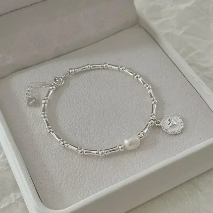 Certified 925 Sterling Silver Original  Bracelets Pearls Bamboo Knots  for Women Luxury Brand Jewelry Handicraft Beaded Gift - Image 7