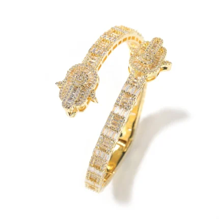 Uwin Hand Bracelet Prong Setting Bling Cubic Zirconia Baguette Cz Cuff Bangle Luxury Gift For Women Hip Hop Jewelry - Image 14