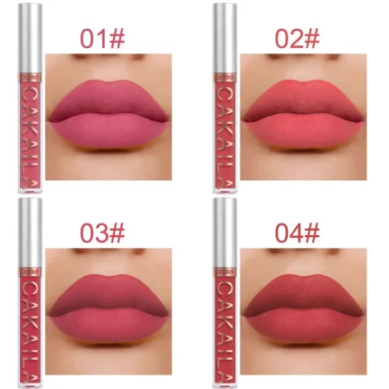 Liquid Matte Lip Gloss Kit Hydrating Lipstick Gift Set 24 Hour Water Resistant Korean Lip Tint Makeup For Women Cosmetic Lip Ink - Image 5