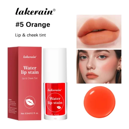 6Colors Water Lip Stain Moisturizing Lip Glaze Long Lasting Lip Ink Face Lip Dual Purpose Waterproof Liquid Cosmetic Makeup - Image 11