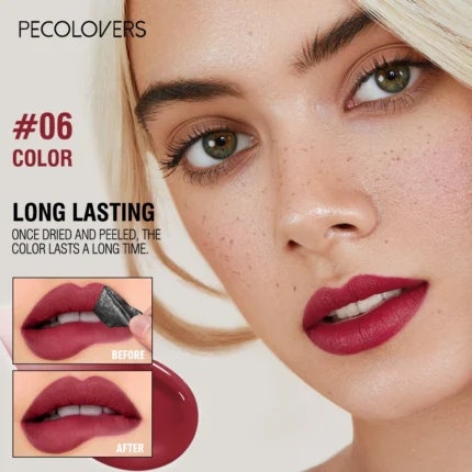 Lasting Matte Lip Gloss-Peel-off Tattoos，Long-Lasting Waterproof Lipstick, Berry & Mixed Shades - Image 18