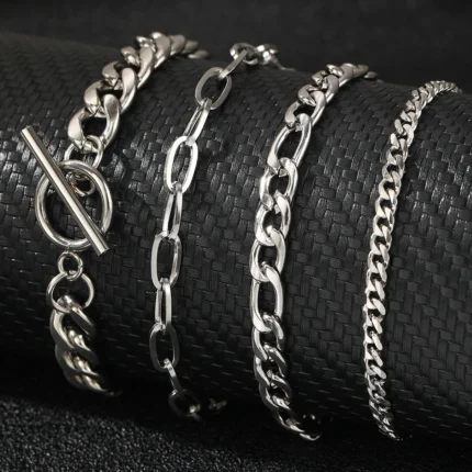 Stainless Steel Bracelet Set High-end Atmosphere Multi Bracelet Set Fashion Bracelet For Women Jewelry Gifts with a Difference - Image 4