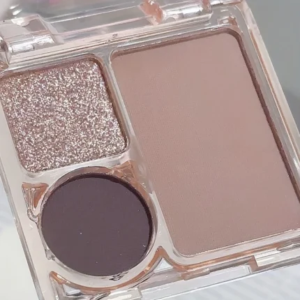 3-Color Blush&Eyeshadow Palette Compact & Pigmented Long-Lasting No Smudge No Fade Contour&Highlight Travel-Friendly Makeup Kit - Image 13