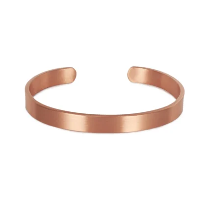 Vinterly Pure Copper Bracelets for Women Men Unisex 8mm Wide Adjustable Cuff Bangles Female Resizable Jewelry Soft Solid Copper - Image 8