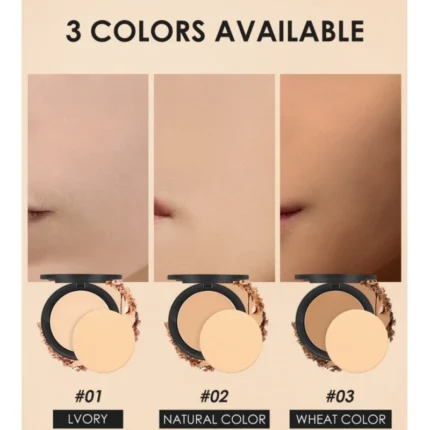 FOCALLURE 3 Colors Make Up Face Powder Brighten Oil-control Nude Makeup Pressed Powder Foundation Makeup Base Cosmetics - Image 5