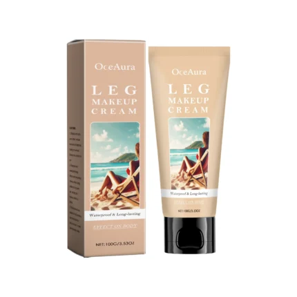 Leg Makeup Cream Concealer Long Lasting Waterproof Anti Transfer Even Skin Tone Glow Enhancer Wheat Tan Brown Foundation Lotion - Image 8