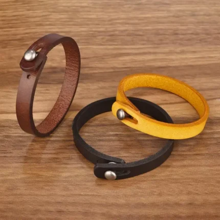 Jiayiqi Vintage Genuine Leather Wrap Cord Cuff Bracelet For Hand Wrist Wristband Men Woman Punk Bangle Couple Jewelry Gift - Image 32