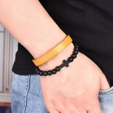 Jiayiqi Vintage Genuine Leather Wrap Cord Cuff Bracelet For Hand Wrist Wristband Men Woman Punk Bangle Couple Jewelry Gift - Image 42
