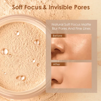 Focallure Invisible Finish Loose Setting Powder Translucent Natural Soft Face Makeup Powder Oil Control Face Loose Powder - Image 33