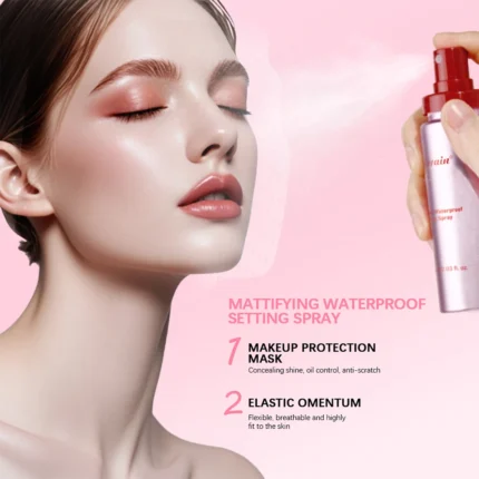 Mattifying Waterproof Setting Spray Glossy Matte Base Makeup Control Oil Non-Sticky Waterproof Make-up Fixer Spray for All Skin - Image 10