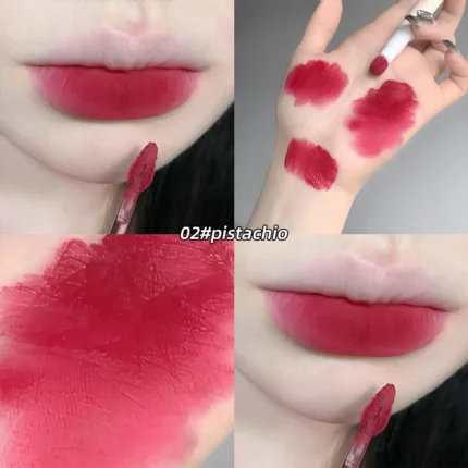 Hot Sales Gege Bear Makeup Sponge Tip Lippie Lip Powder Cream Birthday Gift Matte Non-Stick Cup Cute Lip Powder Cream Lip Mud - Image 10