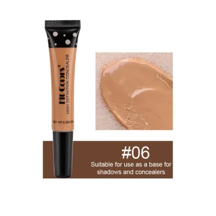 Fit Colors 8 Color Concealer Flexible Moisturizing Liquid Foundation Covering Dark Circles And Acne Spots Face Makeup Concealer - Image 9