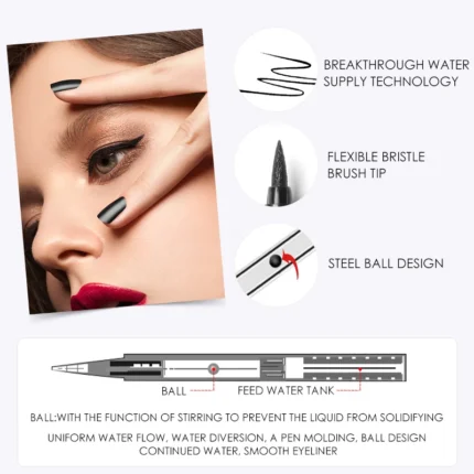 FOCALLURE Liquid Eyeliner Pencil Professional Make up Smooth Soft Eye Liner Pen Waterproof Quick Dry Makeup Tool Cosmetics - Image 3