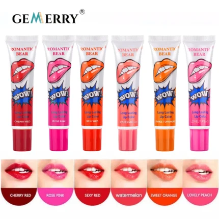 Peel Lip Gloss Waterproof Long Lasting No Fading 6 Colors/set Tearing Lipstick Women Sexy Makeup Tear Pull Lips Glaze Cosmetic - Image 3