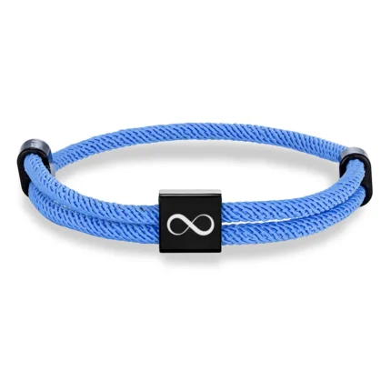 MKENDN Classic Men Infinity Bracelet Adjustable Nautical Rope Bracelets For Women Black Stainless Steel Couple Jewelry Gifts - Image 17