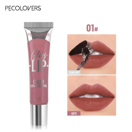 Waterproof 6 Colors Matte Peel Off Lip Gloss Dye Tattoo Tinted Long Lasting Non-Stick Cup Tear-Off Liquid Lipstick Cosmetic - Image 9
