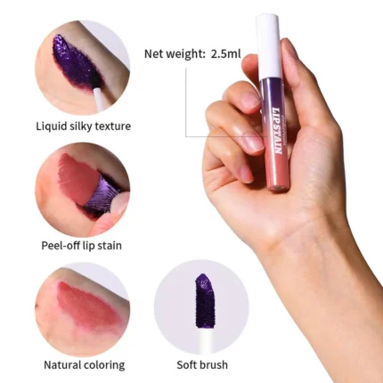 Rapid Film-forming Peel-Off Lip Stain Tattoo Lipstick Waterproof Long Lasting Matte Lip Tint Contour Tear-off Lip Gloss Cosmetic - Image 6