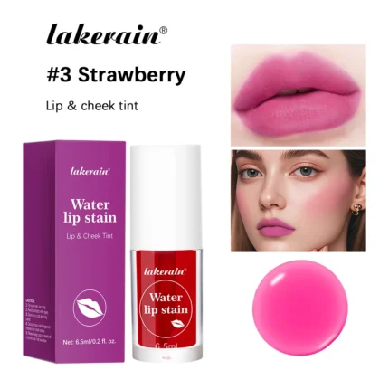 6Colors Water Lip Stain Moisturizing Lip Glaze Long Lasting Lip Ink Face Lip Dual Purpose Waterproof Liquid Cosmetic Makeup - Image 9
