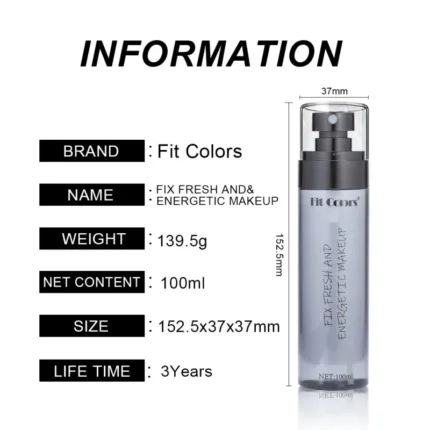 100ml Setting Spray Moisturizing Cosmetic Bottle Primer for Brightening Oil Control Long-Lasting Makeup Fixing Spray - Image 6
