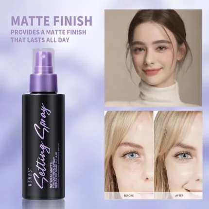 110ml Waterproof Makeup Setting Spray Long-Lasting Oil-Free Natural Finish for Face - Anti-Sweat Beauty Hold Spray - Image 5