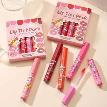 6PC/set Peel Off Liquid Lipstick 6 Colors Waterproof Lasting Matte Pink Lip Gloss Moisturizer Red Lip Tinted Makeup - Image 4