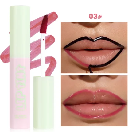 Rose Pink Peel Off Liquid Lipstick Waterproof Long Lasting LipGloss Matte Outline Contour Tattoo Lip Tear Pull LipLiner Cosmetic - Image 8