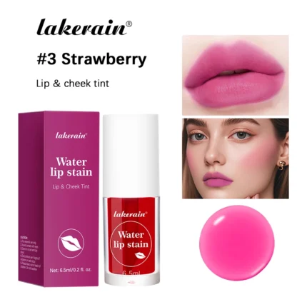 6Colors Water Lip Stain Moisturizing Lip Glaze Long Lasting Lip Ink Face Lip Dual Purpose Waterproof Liquid Cosmetic Makeup - Image 8
