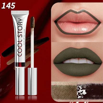 Peel off lip glaze, matte non-stick cup tearing lip gloss, lip liner solid color lipstick lasting color retention - Image 10