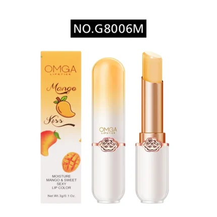 OMGA Color-Changing Lip Balm Jelly Lipstick Moisturizing Waterproof Hydrating Temperature-Sensitive Peach Flavor,Smooth Lips - Image 9