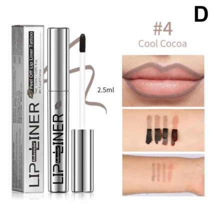 4colors Peel Off Lip Liner Waterproof Long Lasting Lipliner Pencil Moisturising Lips Gloss Tattoo Lipgloss Lipsticks Cosmetics - Image 10