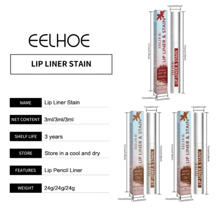 Peel off Lip Liner Lip Gloss Long Lasting Matte Waterproof Lipstick for Lips Non Stick Castor Oil for Moisturizing Lips Makeup - Image 10