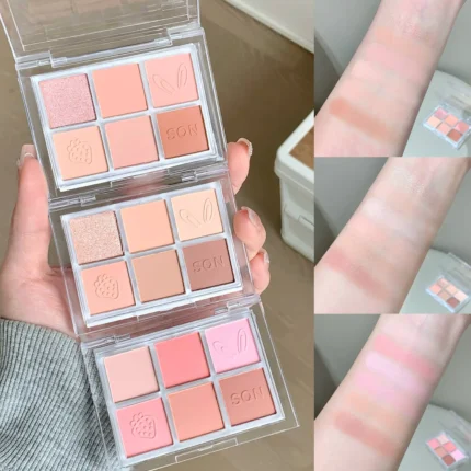 SHAQINUO Six-Color Eyeshadow Palette Matte Earth Colors Brightening Silkworm Pearl Beginner Eyeshadow Comprehensive Palette - Image 6