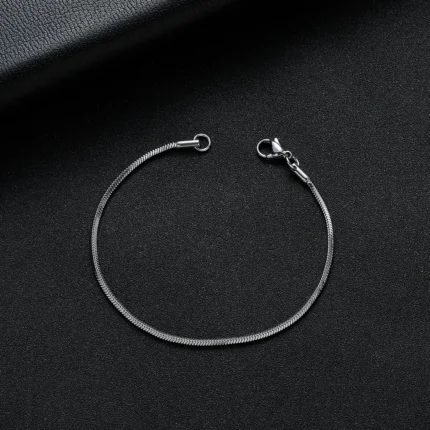New Arrival Width 2MM 316L Stainless Steel Square Snake Chain Bracelet Fashion Party Gifts Jewelry for Men and Women 18/20CM - Image 5