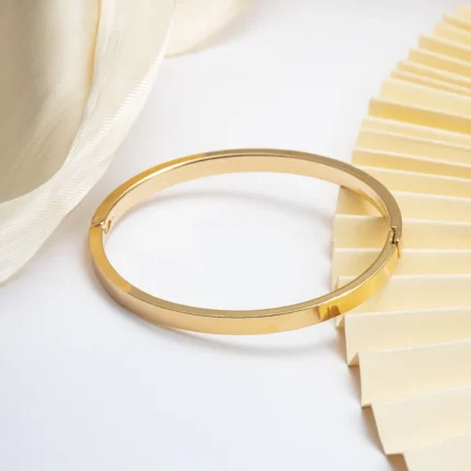 2024 Luxury Colorful Orange Enamel Bangles Bracelets for Women Party Gift Fashion Bangles Original Stainless Steel Jewelry - Image 24