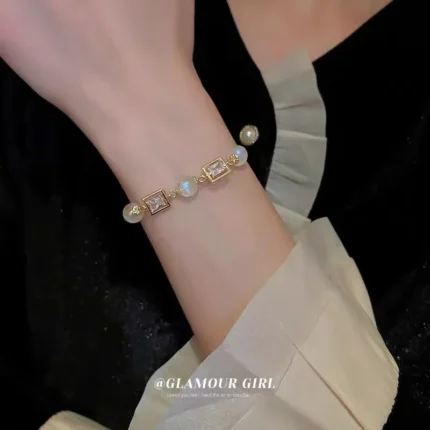 5Pcs Set Gold/Silver Color Fashion Charm Bracelet Women Retro Glossy Geometric Metal Twist Chain Bangles Bracelet Set Jewelry - Image 41