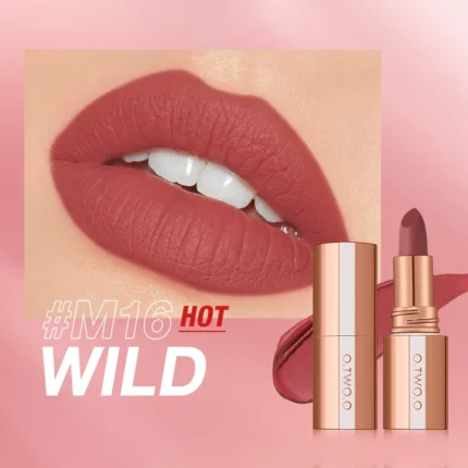 O.TWO.O Matte Lipstick Long Lasting Waterproof Lip Stick Smudge-free Classic Highly Pigmented Velvet Finish Lip Tint Makeup - Image 13