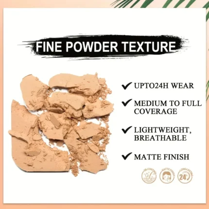 3-color Dark Powder Bronze Powder Dark Skin Foundation Oil Control Concealer Brighten The Face Create Three-dimensional Makeup - Image 6