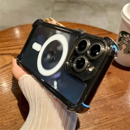Luxury Magnetic Wireless Charge For Magsafe Case for iPhone 11 12 13 14 15 16 Pro Max Plus Transparent Shockproof Bumper Cover - Image 18