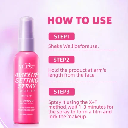 Matte Waterproof Setting Spray Glossy Matte Base Makeup Control Oil Non-Sticky Waterproof Long Lasting Make-up Fixer Spray - Image 6