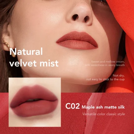 GICYMANTY Misty Matte Square Tube Lip Gloss Moisturizing Waterproof Moisturizing Not Easy To Peel Off Liquid Lipstick - Image 3