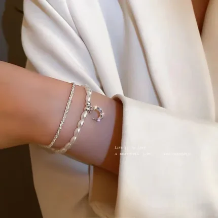 5Pcs Set Gold/Silver Color Fashion Charm Bracelet Women Retro Glossy Geometric Metal Twist Chain Bangles Bracelet Set Jewelry - Image 45