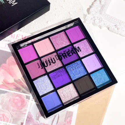16 Colors Eyeshadow Palette, Koi Mermaid Palette, Wizard of Oz, Pearlescent Matte, Fine Glitter, Macaron Eyeshadow - Image 17