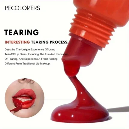 Waterproof 6 Colors Matte Peel Off Lip Gloss Dye Tattoo Tinted Long Lasting Non-Stick Cup Tear-Off Liquid Lipstick Cosmetic - Image 4