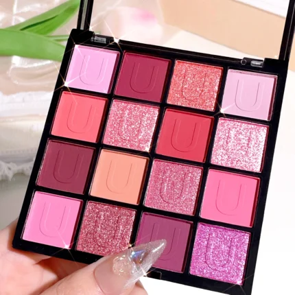 16 Colors Eyeshadow Palette, Koi Mermaid Palette, Wizard of Oz, Pearlescent Matte, Fine Glitter, Macaron Eyeshadow - Image 20