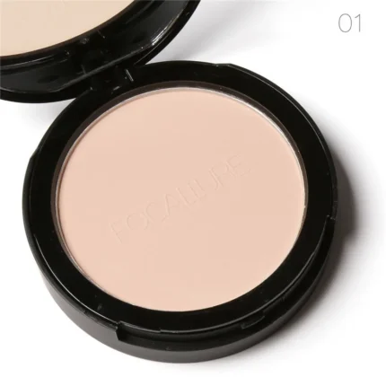 FOCALLURE 3 Colors Make Up Face Powder Brighten Oil-control Nude Makeup Pressed Powder Foundation Makeup Base Cosmetics - Image 8