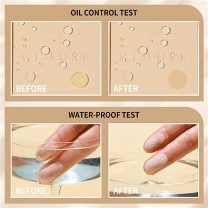 3-in-1 Double-Layer Aloe Vera Matte Powder Foundation Waterproof Sweatproof Long-Lasting Oil Control for Summer Makeup Set - Image 13