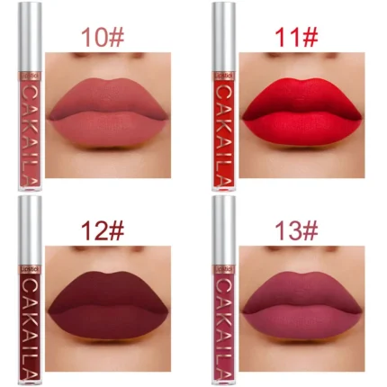 Liquid Matte Lip Gloss Kit Hydrating Lipstick Gift Set 24 Hour Water Resistant Korean Lip Tint Makeup For Women Cosmetic Lip Ink - Image 14