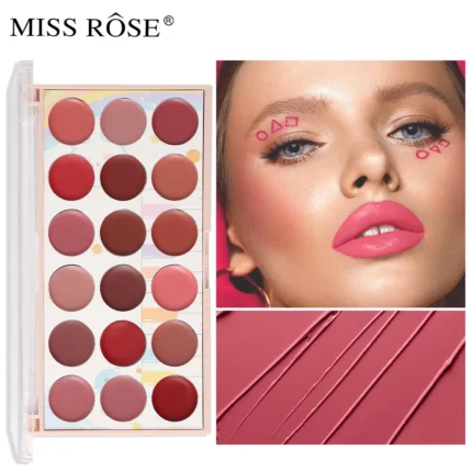 18 Colors Matte Lipstick Palette lip gloss Korean cosmetics lipsticks set makeup for women cheap make up Peel Off Lip Stain - Image 5