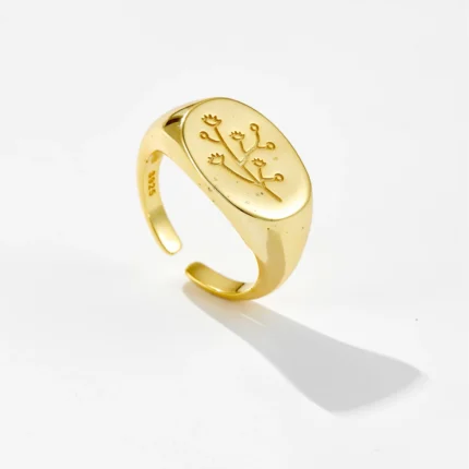 DPLAOPA 925 Sterling Silver Gold Coated Silver Snake Ring Resizable Adjutable Women Party Jewelry Open Bangle Circle Jewels - Image 11